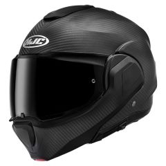 Flip-Up Helmet HJC F100 CARBON SOLID MATTE BLACK