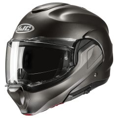 Casque Modulable HJC F100 SOLID SEMI FLAT TITANIUM