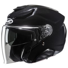 Jet Helmet HJC F31 SOLID METAL BLACK
