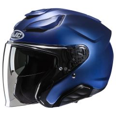 Jet Helmet HJC F31 SOLID SEMI FLAT METALLIC BLUE