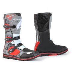 Bottes de moto Trial Forma BOULDER COMP Camo/Red/White/Grey