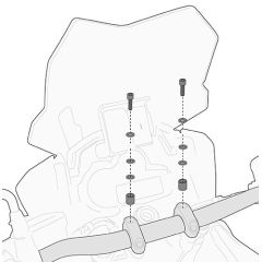 05SKIT - Givi Specific kit to mount the S900A Smart Bar or the S901A Smart Mount