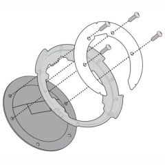 BF12 - Givi Flange for Tanklock Ducati Duke 125-200-390 (11 > 16)