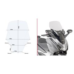 D1166ST - Givi Windschild transparent 58 x 44,5 cm Honda Forza 125-300 (19)