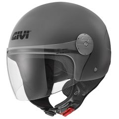 Jet Helmet Givi 10.7 EVO SOLID COLOR Matt Grey