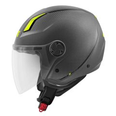 Jet helmet Givi 11.7 SOLID COLOR Matte Titanium / Yellow