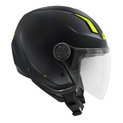 Jet helmet Givi 11.7 SOLID COLOR Matte Black / Yellow