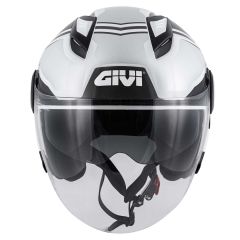 Jet-Helm Givi 12.3 STRATOS SHADE Weiß / Silber / Titan