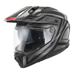 Full Face Helmet Givi 80.1 APEX Matt Black / Titanium / Red