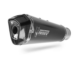 H.084.LDRB - Terminale Scarico MIVV DELTA RACE Inox Nero HONDA CB 500 X (21-23)