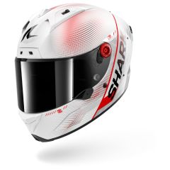 Full Face Helmet Shark AERON SPEED-TECH Carbon White Red