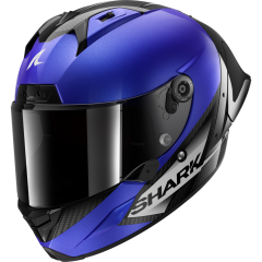Full Face Helmet Shark AERON GP BLANK SP Carbon Blue Anthracite