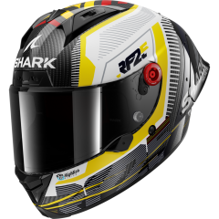 Full Face Helmet Shark AERON GP REPLICA RAUL FERNANDEZ Carbon White Yellow