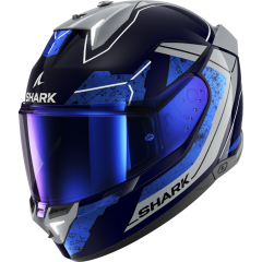 Full Face Helmet Shark SKWAL i3 RHAD Blue Chrom Silver