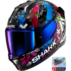 Full Face Helmet Shark SKWAL i3 HELLCAT Black Chrom Blue