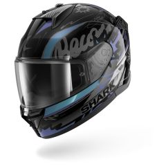 Full Face Helmet Shark D-SKWAL 3 STREETRUSH Black Green Chrome