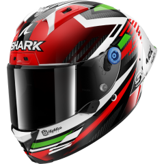 Full Face Helmet Shark AERON GP FIM RACING #1 FIRSTLAP Carbon Red Green
