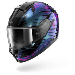 Full Face Helmet Shark RIDILL 2 REPTAIA Black Violet Glitter