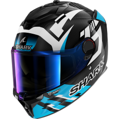 Full Face Helmet Shark SPARTAN GT PRO CARBON ZARCO TRACK RACER Carbon White Blue