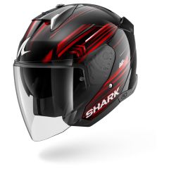 Jet Helmet Shark SKWAL i3 JET LIGHT-BLUR Black Red White