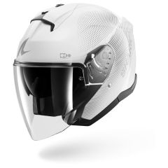 Jet Helmet Shark SKWAL JET SP LYNE White Silver Silver
