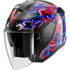 Jet Helmet Shark SKWAL JET PRANZ Black Blue Red
