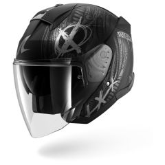 Jet Helmet Shark SKWAL JET SHIEVER Mat Black Anthracite Silver