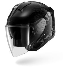 Jet Helmet Shark SKWAL JET REPTAIA Black Anthracite Anthracite