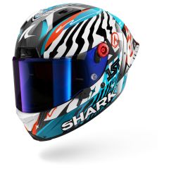 Integralhelm Shark AERON GP FIM RACING #2 SPEED-FANCY Carbon White Blue
