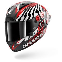 Full Face Helmet Shark AERON GP FIM RACING #2 SPEED-FANCY Mat Carbon White Red