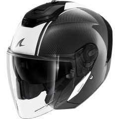 Jet Helmet Shark RS JET CARBON BLANK Carbon White Black