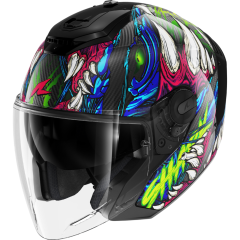 Jet Helmet Shark RS JET CARBON SHAYTAN Black Green Violet
