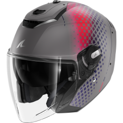 Jet Helmet Shark RS JET STRIDE Mat Silver Violet Blue