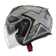Jet helmet Givi X.25 TRACE Matte Grey / Black / Yellow