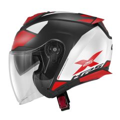 Jet-Helm Givi X.25 TARGET Schwarz / Weiß / Rot