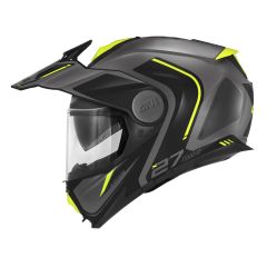 Flip-up helmet Givi X.27 TOURER GRAPHIC Matte Titanium / Yellow