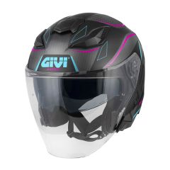 Jethelm Givi X.31 IMPACT Schwarz Matt / Dunkeltitan / Fuchsia / Blau