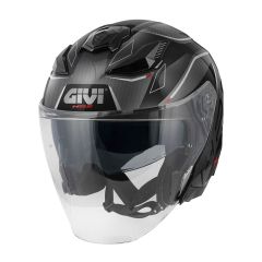 Jethelm Givi X.31 IMPACT Schwarz / Dunkeltitan / Rot