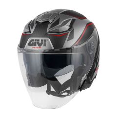 Jethelm Givi X.31 IMPACT Titan Matt / Schwarz / Rot