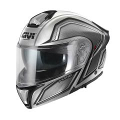 Modular Helmet Givi X50 FIBER HOLOGRAM Silver / Black / Metallic Titanium / Red