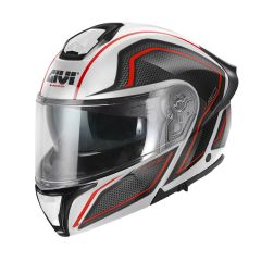 Modular Helmet Givi X50 FIBER HOLOGRAM White / Black / Red