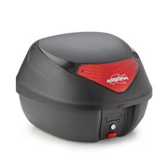 K29N - Kappa MONOLOCK Topcase schwarz mit roten Reflektoren 29 L.