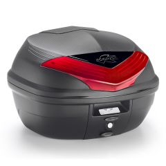 K355N2 - Motorrad-Topcase Kappa Monolock roter Reflektor 35lt