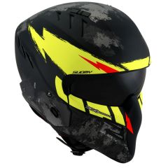 Casque Cross-Over Suomy ARMOR Hi Volt Matt Black/Yellow
