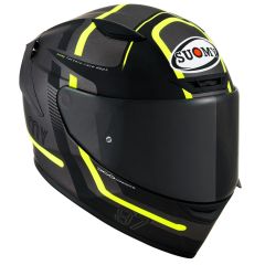 Casque Intégral Suomy TRACK-1 Ninety Seven Matt Gun Metal/Yellow