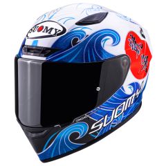 Full-Face Helmet Suomy TRACK-1 Waves White