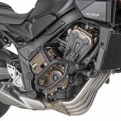 KN1185 - Tubular engine guard Kappa Black HONDA CB 650 R (24-26)
