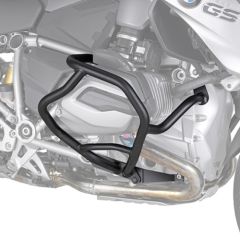 KN5108 - Rohrförmiger motorschutz Kappa Schwarz BMW R 1200 R (15-18)