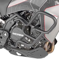 KN9350 - Protège moteur tubulaire Kappa Noir MOTO MORINI X Cape 649 (21-23)