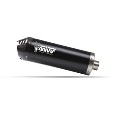 KO.002.LVC - Exhaust muffler Mivv OVAL Black stainless steel KOVE 800X (24-25)